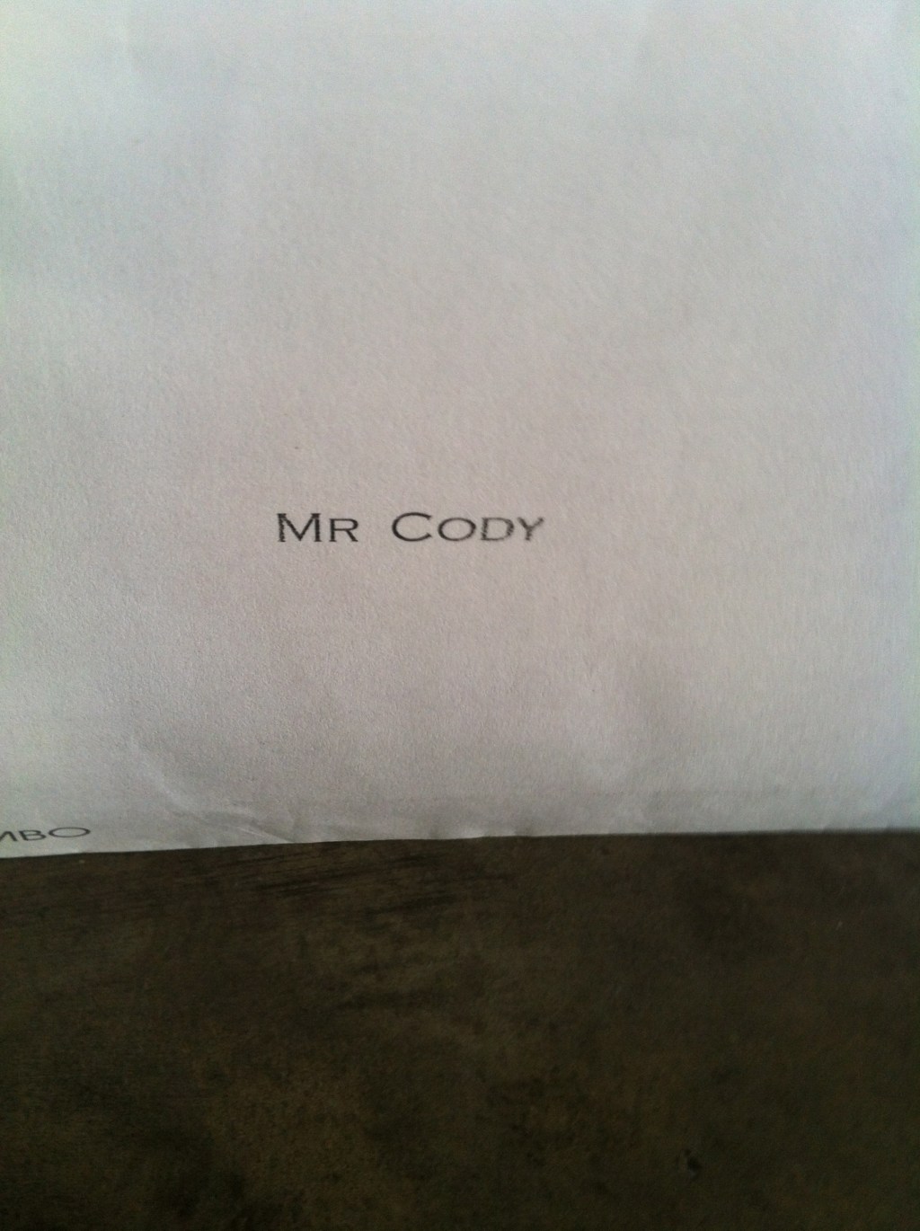 48. Mr Cody and&nbsp;Bill.